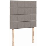  Otomanski okvir kreveta s madraca smeđesivi 90x190cm tkanine | shoptok.hr