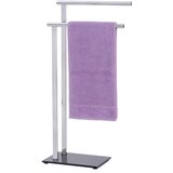Wenko 22090100 - Stalak za peškire LAVA 42x81 cm nerđajući čelik/srebrna/crna Cene