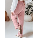 DStreet Spodnie damskie casualowe wide leg LOVETRIP różowe | shoptok.hr