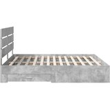  Krevetna konstrukcija s ladicama Betonski sivi 180 x 200 cm Siva 203 x 183 x 100 cm | shoptok.hr