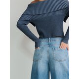 Reserved - Pulover s ovratnikom - steel blue | shoptok.hr