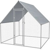  Zunanji kokošnjak iz pocinkanega jekla 2x2x1,92 m | Shoptok.si
