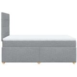  Krevet s oprugama i madracem svjetlosivi 120x190 cm od tkanine | shoptok.hr