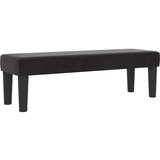 Box Spring krevet s madracem i klupom crni 140x200 cm baršun | shoptok.hr