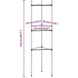 vidaXL Kavezi za rajčice 8 kom 116 cm od čelika i PP-a | shoptok.hr