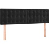 vidaXL Box spring postelja z vzmetnico črna 140x200 cm žamet | Shoptok.si