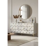 Hanah home komoda Moka 150, 150 cm, bela / zlatna | Eponuda.com
