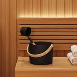  Set kofa za saunu 2 pcs Crna 8.5 x 8 x 4.5 cm Aluminij | shoptok.hr