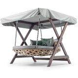 Hanah home dominic - grey grey garden double swing chair