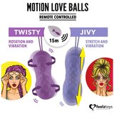 Feelztoys Vibracijski jajček - Motion Love Balls Twisty | Shoptok.si