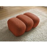 Bobochic Paris Opečnato oranžen tabure iz tkanine bouclé Hippolyte – | Shoptok.si