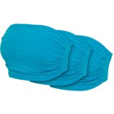 Urban Classics Women's Bandeau Top 3-Pack Turquoise+Turquoise+Turquoise | Shoptok.si