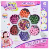 Magic Toys Beads Series: Set za izradu nakita s više od 300 raznobojnih perli na točkice | shoptok.hr