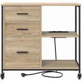 Ormarić s postajom za punjenje Sonoma hrast 76 x 41 x 72 cm | shoptok.hr