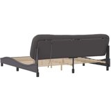  Posteljni okvir z LED lučkami siv 200x200 cm umetno usnje, (21111398) | Shoptok.si