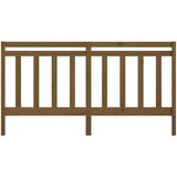  Posteljno vzglavje medeno rjavo 206x4x100 cm trdna borovina, (20684295) | Shoptok.si