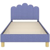  Krevet za djecu s uzglavljem Traper plava 90 x 200 cm Tkanina | shoptok.hr