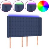  LED uzglavlje plavo 147 x 16 x 118/128 cm od tkanine | shoptok.hr