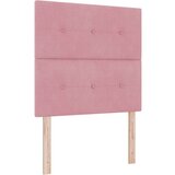 Box Postelja z vzmetnico z vzmetnico Roza 100 x 200 cm Žamet, (5000126302) | Shoptok.si