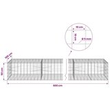  Gabion s žicom debljine 5 mm i mrežom 10x10 cm 600x100x50 cm - 100 cm 50 cm 600 cm | shoptok.hr