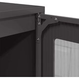 vidaXL Komoda crna 100,5 x 39 x 107 cm od hladno valjanog čelika | shoptok.hr