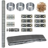 vidaXL Kokošnjak 268x100x190 cm kovina | Shoptok.si