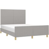  Za krevet s uzglavljem svjetlosivi 140x190 cm od tkanine | shoptok.hr
