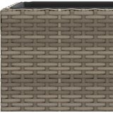  Vrtna sadilica siva 40 x 40 x 80 cm od poliratana | shoptok.hr