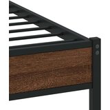 Metalni okvir kreveta bez madraca smeđa boja hrasta 183x213 cm | shoptok.hr