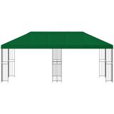 Paviljon s bočnim stranama 6 x 3 m Zelena Poliester i čelik 190 | shoptok.hr