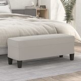 vidaXL Klupa svjetlosiva 100 x 35 x 41 cm od mikrovlakana | shoptok.hr