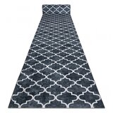 RugsX Tekač gumiran LOTUS CLOVER 60924 Detelja, melanž črna pralna protizdrsna 60 60x830 cm, (5000326247) | Shoptok.si