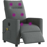 vidaXL Električni masažni naslonjač od tkanine tamnosivi | shoptok.hr