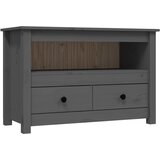 Maison Chic TV omarica - TV stojalo - Televizijska omarica siva 79x35x52 cm trdna borovina, (21702309) | Shoptok.si