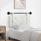  Držeće uzglavlje Zidne Bijeli 90 cm Lažna koža - Bijeli 90 cm bez LED | shoptok.hr