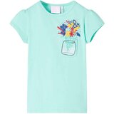  Dječja majica svijetla boja mente | shoptok.hr
