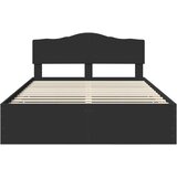  Krevetna konstrukcija Crna 140 x 190 cm Inženjersko Drvo | shoptok.hr