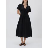 Reserved Midi haljina s visokim udjelom liocelnih vlakana - crno | shoptok.hr