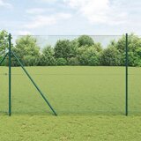 vidaXL varjena žičnata ograja z 7 stebrički Zelena 1.6x10 m Jeklo Cene