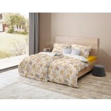 Fleuresse posteljnina miami 140/200 cm mako saten svetlo siva, peščene barve, svetlo rumena, barve korale | Shoptok.si