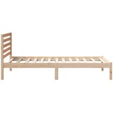  Krevetna konstrukcija Smeđa 100 x 200 cm Čvrsto borovo drvo | shoptok.hr