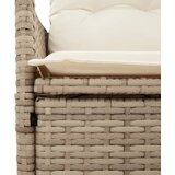 3-dijelni bistro set s jastucima bež od poliratana | shoptok.hr