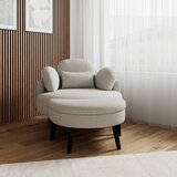 Bessagi Home Fotelj Bianca, Siva | Shoptok.si