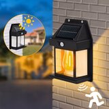  LED solarno zidno svetlo sa senzorom LED/3,7V 600 mAh IP44 crno | Eponuda.com