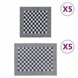  Set ručnika od 10 komada plavo-bijeli pamučni | shoptok.hr