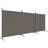 Sobna pregrada s 3 panela antracit 525 x 180 cm od tkanine | shoptok.hr