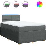 vidaXL Krevet box spring s madracem tamnosivi 120 x 190 cm tkanina | shoptok.hr