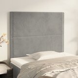  Uzglavlje svijetlosivo 100x5x118/128 cm baršunasto | Eponuda.ba