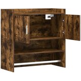  Polica na zidu Zidna montaža Dimljeni hrast 80 x 36 x 80 cm | Shoptok.si
