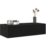  Zidna polica s ladicama crna 60x26,5x15 cm izrađeno drvo | shoptok.hr